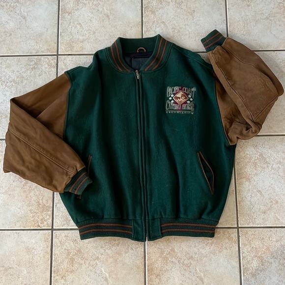 Golden Bear Varsity Bomber Jacket,‎ Pacific Coast Cutting Association, Sz XL - Picture 2 of 15